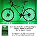 Bright Led Bike Wheel Light - DAWAY A01 Waterproof Bicycle Tire Light Strip, Safety Spoke Lights, Cool Bike Accessories, Light Up Wheels, Lightweight, 2 Modes, Include Battery, 1 Year Warranty, Green