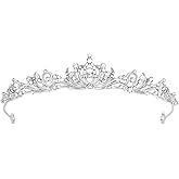 Amariver Small Tiaras for Bride Wedding Crown Crystal Tiara for Women Queen Crowns Princess Headband Rhinestones Sparkle Hair Accessories for Birthday Prom Pageant Party