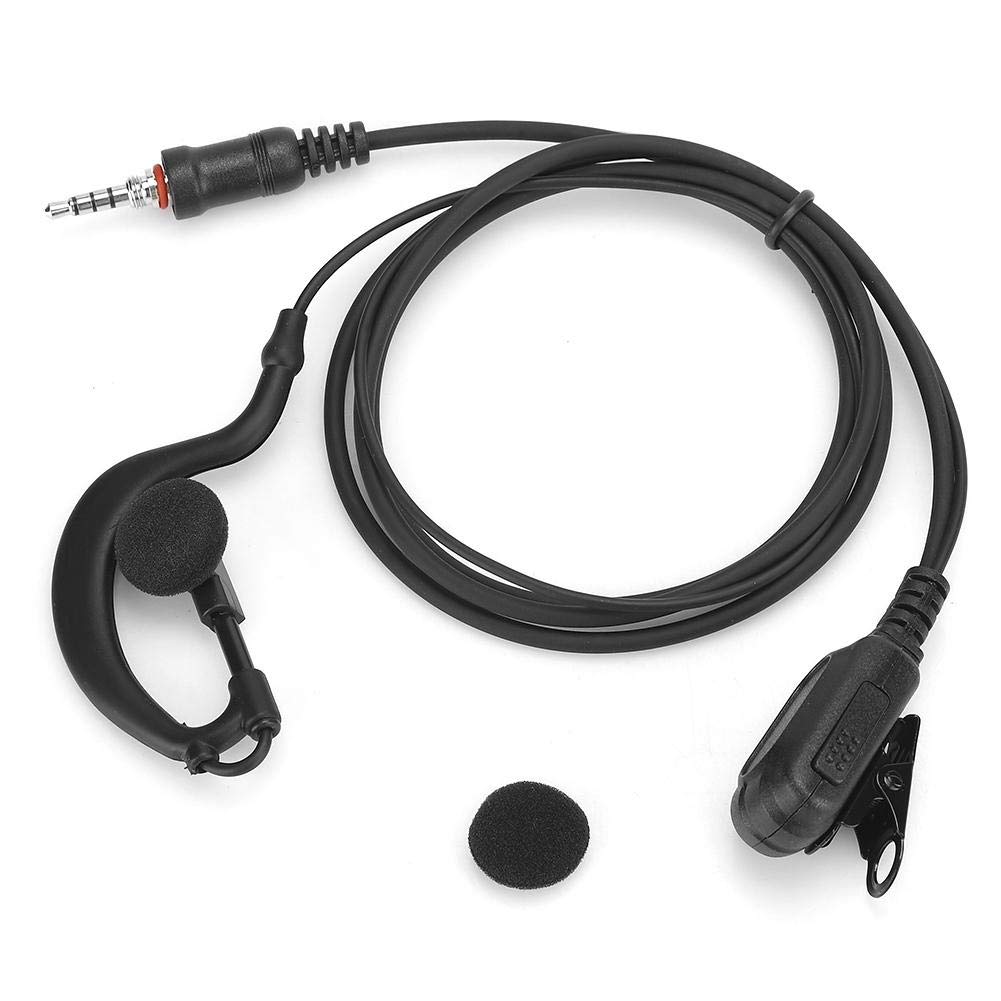 Tosuny Earhook Earpiece, G-Shape Waterproof Two-Way Radio Headset Ear Hook Earphone Earpiece Fits for IC-M33/M25/M34