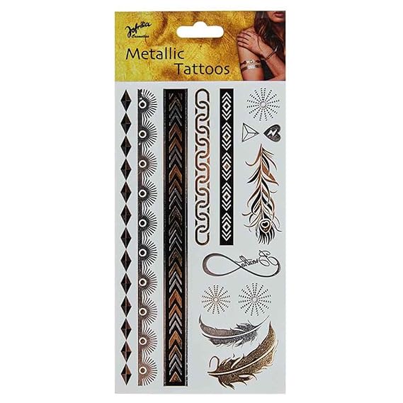 Indianer Klebetattoos Metallic Abziehtattoos Klebe Tattoo Ägypterin Indianer Fake Tattoos Make up Fasching Temporäre Haut Kle
