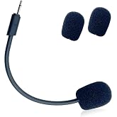 J.M.SHOW Replacement Game Mic for JBL Quantum 100 (Q100) Stereo Studio Gaming Headsets on PS5 PS4 PC Xbox MAC, 2.5mm Jack Detachable Noise Cancelling Crystal-Clear Game Microphone Voice Boom