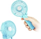 EasyAcc Handheld USB Fan 6 Blades 3 Speeds 180° Foldable Battery