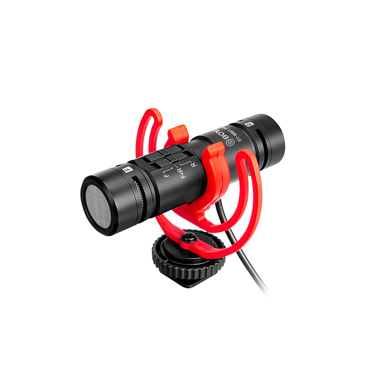 BOYA Dual-Capsule Condenser Shotgun Microphone by-MM1 PRO for Camera iPhone Android Smartphone Tablet Camcorder PCs 2 Person Recording — image 1