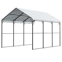VEVOR Heavy Duty Metal Carport, 10' x 15' Outdoor