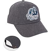 Desert Cactus Old Dominion University Baseball Hat ODU Monarchs Brimmed Embroidered Cap Adjustable Cloth Strap Adult (Style A) Grey