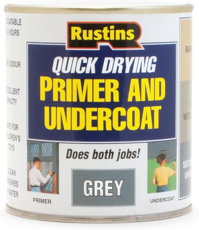 Rustins GYPU250 Primer/Undercoat Grey 250 ml Pack of 1