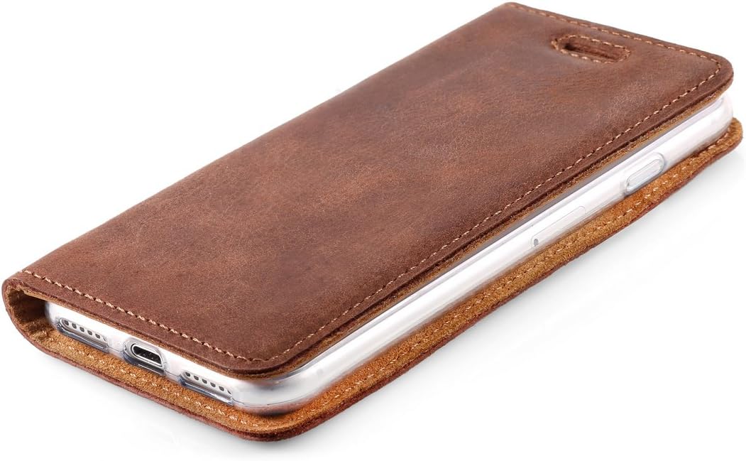 Surazo Leather Wallet Mobile Phone Case Compatible with Apple iPhone X/XS, Flip & Fold Smartphone Case with Stand - Image 4