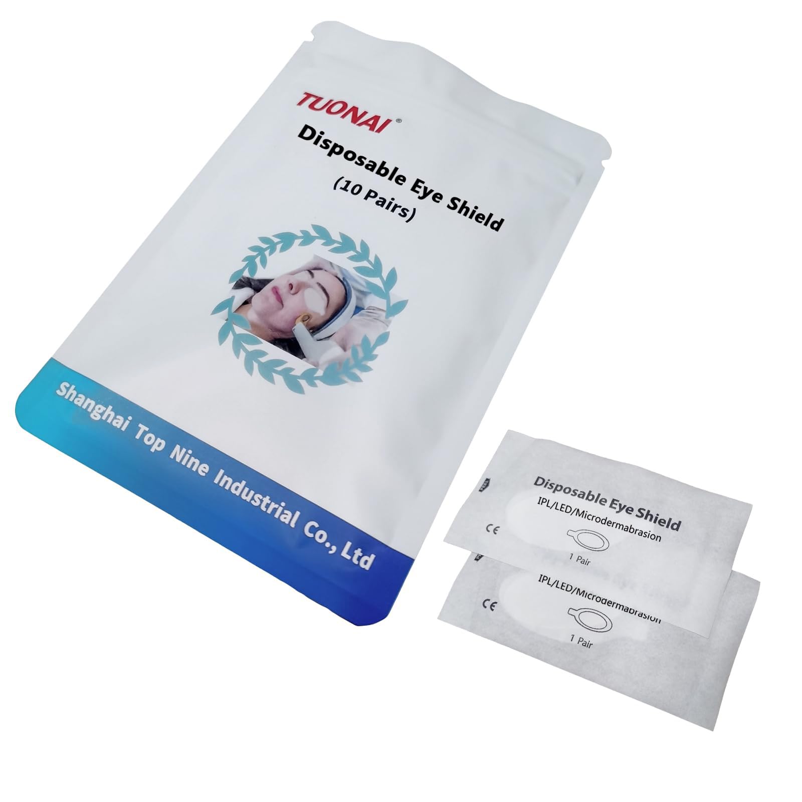 TUONAI Disposable Laser IPL Eye shields 10 Pairs for IPL Hair Removal Beauty Fields Client Eye Protection 190-11000mm