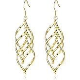 Sterling Silver Plated Earrings Dangle Earrings Linear Drop Statement Earrings for Women
