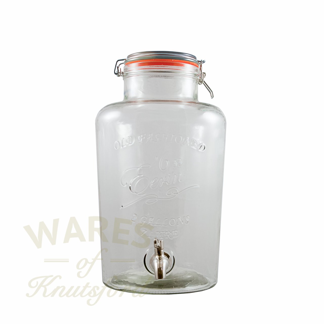 7 Litre Large Clip Top Kilner Type drinks Dispenser Barrel with Tap