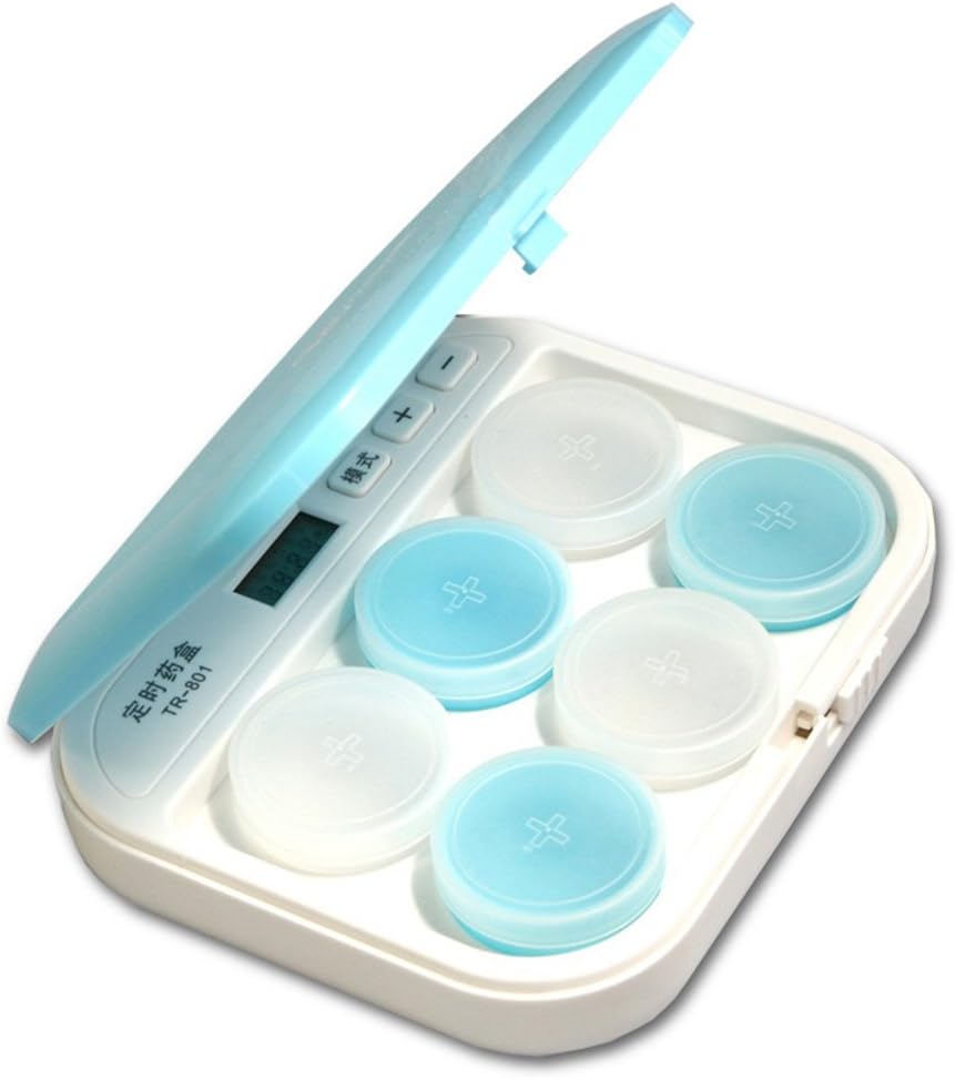 Smart Timing Sealed Pill Case Medicine Box Container Electronic Digital Compartment Tablet Storage Case Circular Reminder Alarm Amazon Ca Home Kitchen