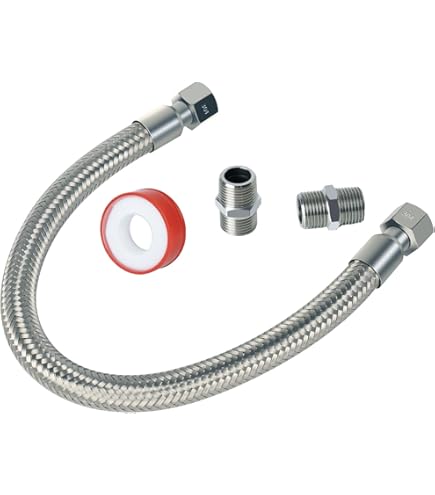 Manguera Flexible OBB 18 "304 SS Manguera Trenzada De Acero Inoxidable 1/2" Con Brida, Manguera Flexible OBB De Alta Presión Tubo De Manguera De Metal Trenzado