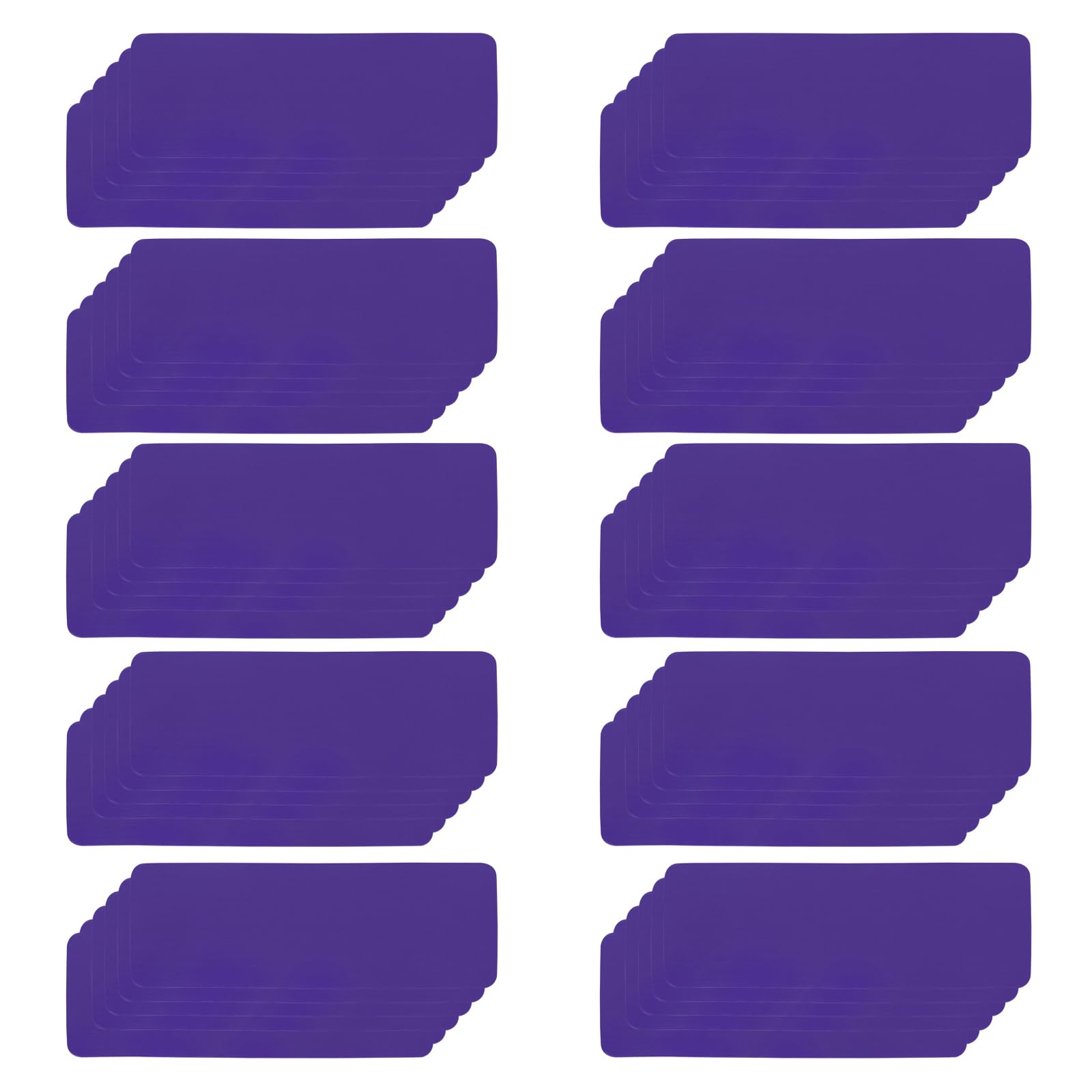 PATIKIL Magnetic Name Tag 3.15x1.18Inch, 60 Pcs Dry Erase Magnet Labels Waterproof Reusable Strips for Classroom Office Refrigerator Home whiteboard, Purple