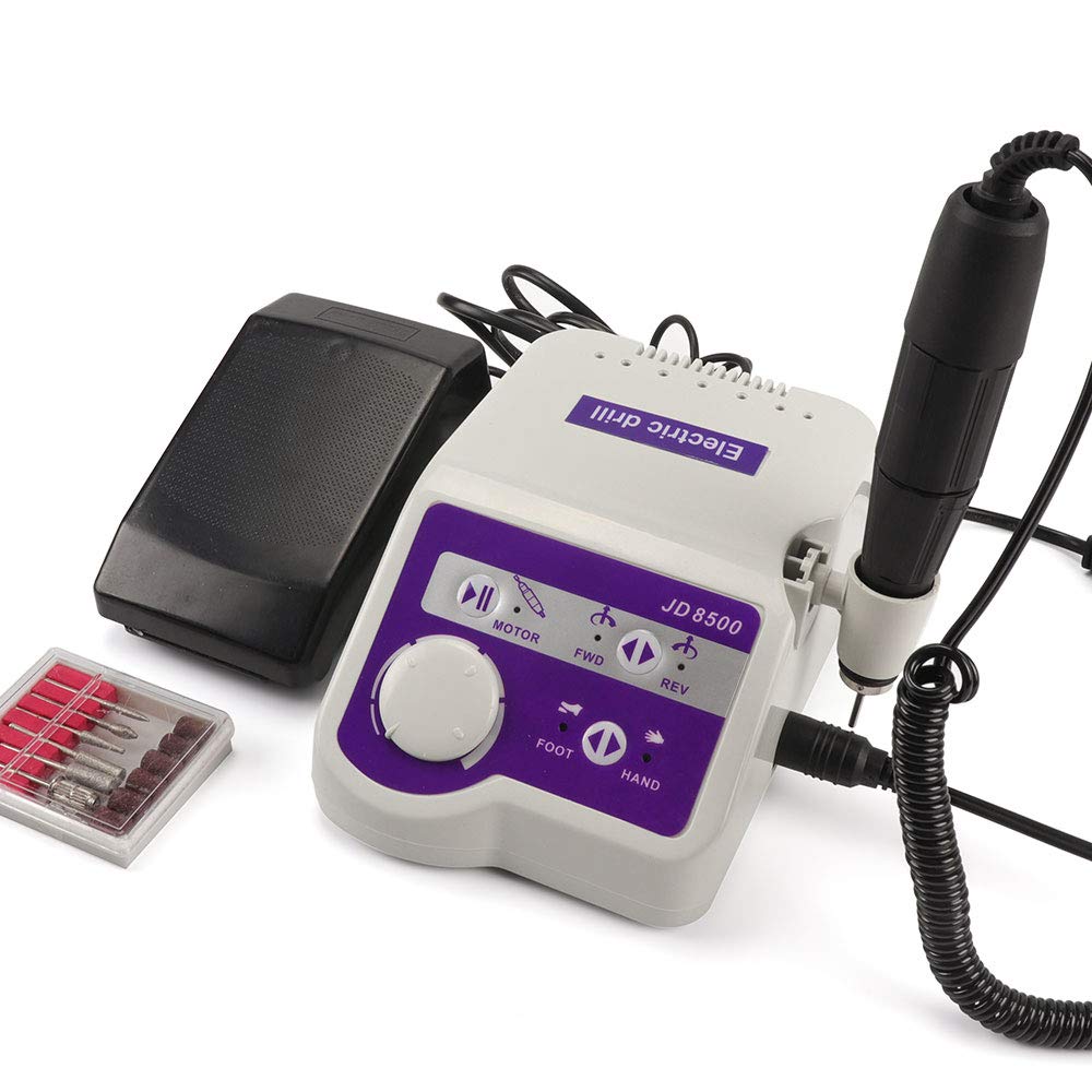 Christzo Electric Nail Drill Machine JD8500 65W 35000RPM Manicure Tool Pedicure Polisher Nails Art Equipment : Beauty