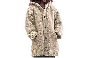 ChicCrate Womens Sweaters Open Front Cardigan Button Down Long Sleeve Shirts Cable Knit Chunky Tops Warm Winter Coats Outwear