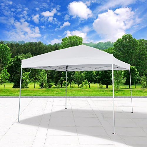 Cloud Mountain Pop Up Canopy Tent 118" x 118" UV Coated Outdoor Garden Instant Canopies Tent Easy Set Up With Carry Bag, White