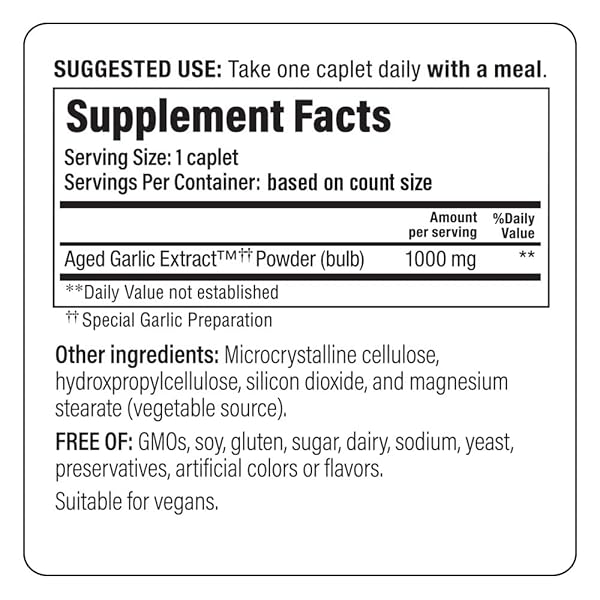 KYOLIC AGED GARLIC EXTRACT FORMULA 250, CARDIOVASCULAR HEALTH, ONE PER DAY, 60 VEGAN CAPLETS