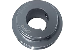 CMFG AK24-1 v Belt Pulley, 2.45 inch OD, 1 Inch Bore,Cast Iron Material, AK Single Groove Motor Pulley for "4L" or "A" or "3L" Belt