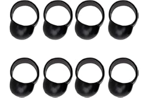 COOLHIYA 8 Pieces Silicone Tongue Drum Finger Covers for Steel Tongue Drum, Reusable Noise Reduction Finger
