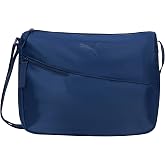 PUMA Women's Asymmetric Crossbody in Memory Cloth With Adjustable Strap &amp; Zip Closure