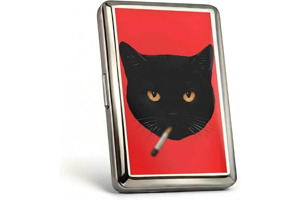 Vintage - Style Versatile Card & Cash Case with RFID Metal Wallet Cigarette Holder Case with Easy Snap Art Deco Design Women