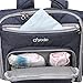 Yodo Convertible Diaper Bag Backpack, Multi-function Backpack for Baby Care Daily Out Walking, Stylish & Durable with 12 Pockets, Denim Blue