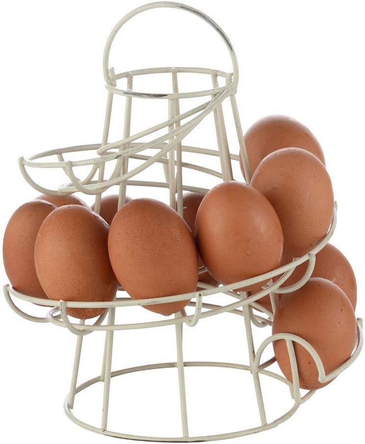 Stainless Steel Egg Skelter Dispenser Rack Egg Storage Helter Skelter