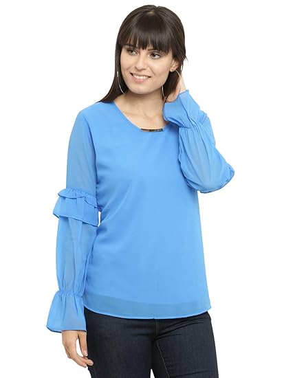 amazon ladies black tops