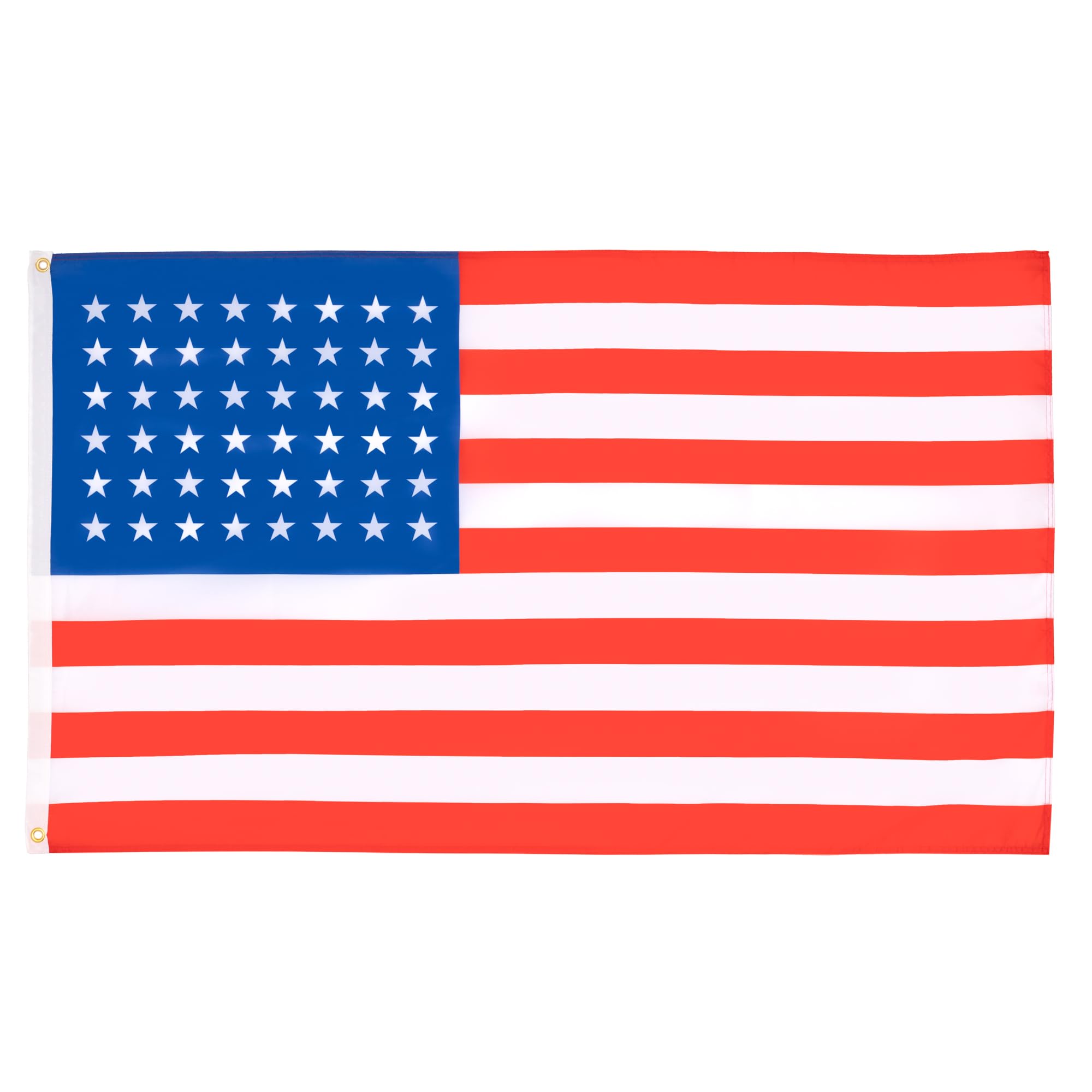 AZ FLAG - Usa 48 Stars Flag - 2x3 Ft - 100D Polyester Us - American Banner with Two Metal Grommets - Fade Resistant - Vivid Colors - 2' x 3' Feet - 90x60 Cm