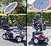 Patriotic Umbrella Holder Assembly J215 Sun and Rain Protection for many scooters, power chairs, walkers & wheelchairs