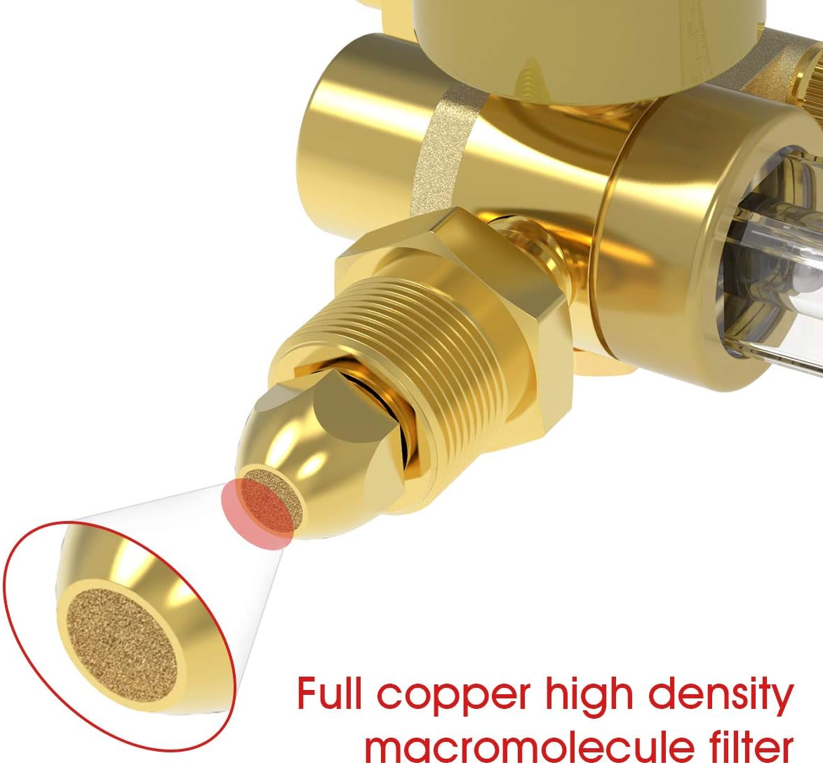 Yeswelder Argon/CO2 Mig Tig Flow Meter Gas Regulator Gauge Welding Weld - - 
