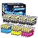 E-Z Ink (TM) Compatible Ink Cartridge Replacement for Brother LC-61 LC61BK LC61C LC61M LC61Y (12 Black, 4 Cyan, 4 Magenta, 4 Yellow) 24 Pack