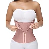 SHAPSHE Waist Trainer for Women Tummy Control Workout Waist Cincher Corset Shapewear Postpartum Body Shaper with Zipper Hook