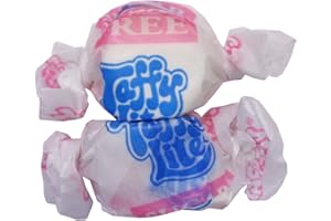 Taffy Shop Sugar Free Very Vanilla Salt Water Taffy - Small Batch Salt Water Taffies Made in the USA - Super Soft, Sweet, Taffy Candy - Guaranteed Fresh - Gluten-Free, Soy-Free, Peanut-Free - Personal (7oz)