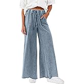 TITOMD Women Sweatpants Jeans Wide Leg Denim Sweatpant Acid Wash Drawstring High Waist Baggy Pants Spring Clothes 2026