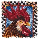 Wonderart Rooster Latch Hook Kit, 12