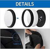 ANWIO 13W Outdoor Black Bulkhead Light IP54 980LM 4000K Porch Wall view 3