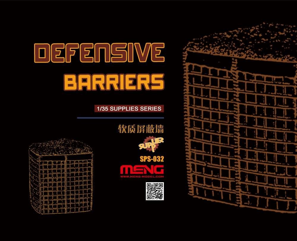 Meng SPS-032 Defensive Barriers Resin Model Toy, Sortiert, Medium