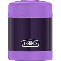 THERMOS FUNTAINER 10 Ounce Stainless Steel Kids Food Jar, Purple