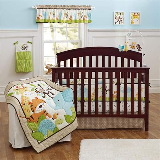 portable crib bedding sets for boy