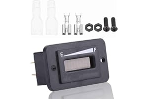 Battery Indicator, 48V LED Digital Battery Voltage Meter 12V/24V/36V/48V with Hour Meter, Cart E-Bike, Easy Install Monitor (