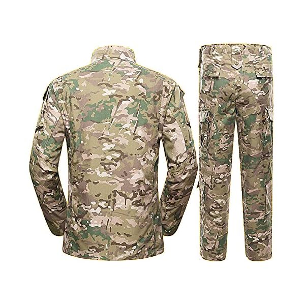 H World Shopping Taktische BDU-Kampfuniform, Jacke und Hose, Anzug für Armee, Militär, Airsoft, Paintball, Jagd, Schießen, Kriegsspiel, Wüste, Digital (AOR1 – Bild 4