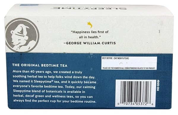 CELESTIAL SEASONINGS SLEEPYTIME EXTRA HERBAL TEA, 20 TEA BAGS BOX