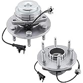 2Pcs Front 515097 Wheel Hub Bearing Assembly Fit for 07-14 Cadillac Escalade ESV, 2007-2013 Chevy Silverado 1500 Avalanche Chevrolet Suburban Tahoe, GMC Yukon/Yukon XL/Sierra 1500, 2WD 6 Lug w/ABS
