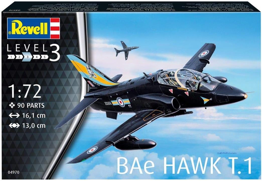 Revell Maquette BAe Hawk T.1, 1:72, kit de Construction 90 pièces, kit de bricolage à partir de 10 ans, modèle détaillé - Image 3