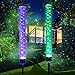 Outdoor Solar Garden Stake Lights,Wohome 2pcs Solar Acrylic Bubble RGB Color, Solar Landscape Lighting Light for Garden, Patio，Yard Decoration