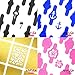 Whats Up Nails - Nail Vinyl Stencils Variety Pack 4pcs (Anchor, Palm, Hibiscus, Butterflies) for Nail Art Design