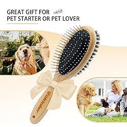 Double Sided Dog and Cat Brush - Bristle and Pin