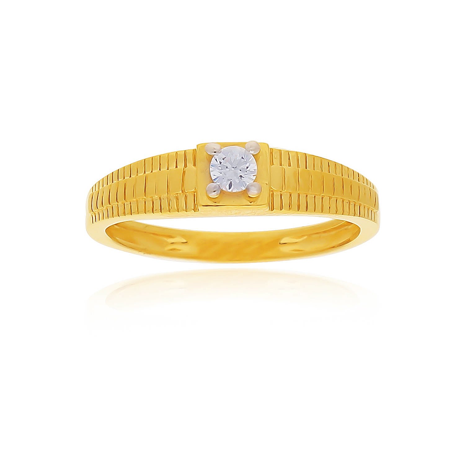 Buy JewelOne 22k (916) Yellow Gold Ring at Amazon.in