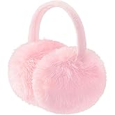 CHUANGLI Women Winter Ear Muffs Fluffy Faux Fur Earmuffs Foldable Ear Warmer Girls Soft Ear Covers